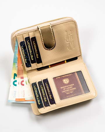 Portfel damski skórzany PTN 1N-602 Gold