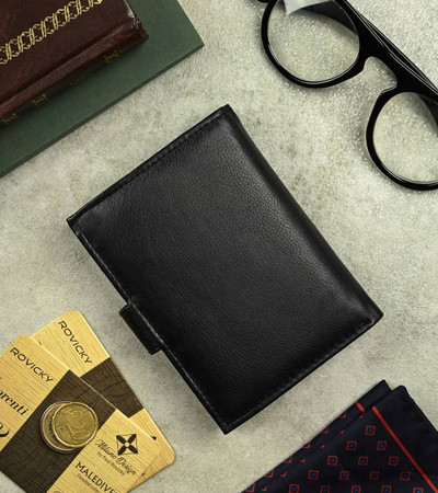 RONALDO 0800L-D RFID leather wallet