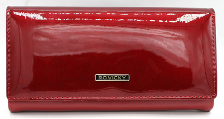 Portfel damski skóra+PU RPN-24A-LAK Red