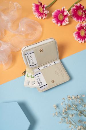 Portfel damski skórzany 5157-BRS Gold