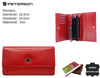 A large women's wallet made of genuine leather with a horizontal orientation PTN D18-NGV Red