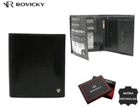 22317-VT-RVT Black RFID leather wallet