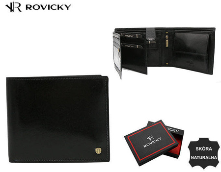 Portfel skórzany RFID ROVICKY 22320-VT-RVT Black