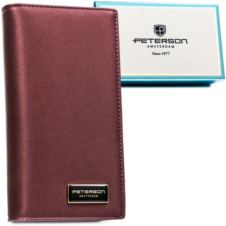 Portfel damski skóra naturalna+PU PTN PS1431-HNL Purple 