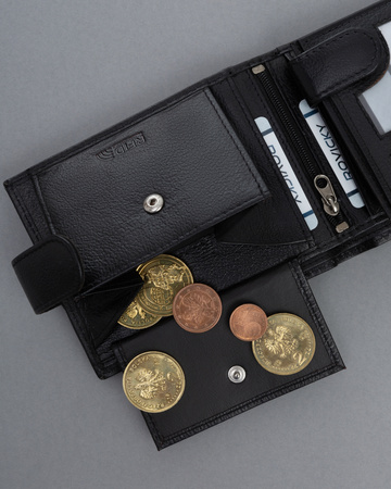 Portfel męski skórzany N992L-P-PDM-BL Black