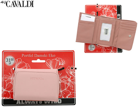 Portfel damski PU K-206L-BL Pink