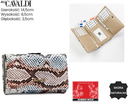 Portfel damski skóra+PU PX23-DNH Black