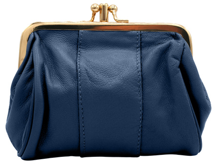 Portmonetka skórzana 665 D.Blue