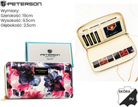 Portfel skóra + PU PTN PX25-PF1 Rose