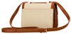 Torebka damska PTN DALIA Ecru-Brown