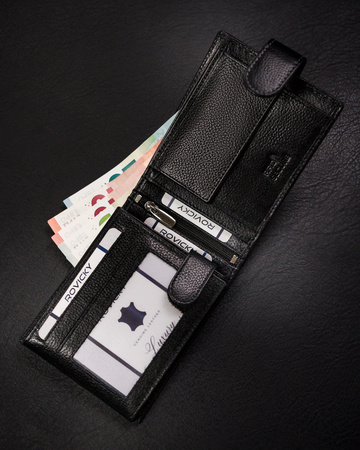 Portfel męski skórzany N992L-RPVT-BL BLACK