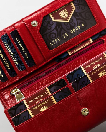PETERSON PTN 421028-SG RFID leather wallet