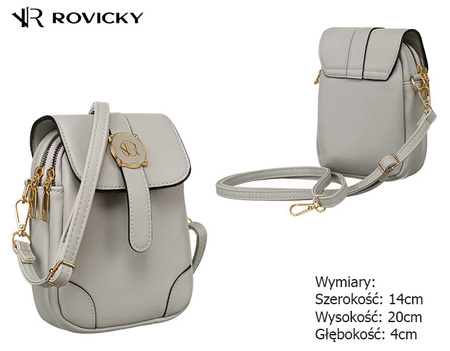 Torebko Portfel PU R-MBV-02 Light grey