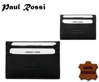 Leather credit card wallet PAUL ROSSI 789-MT