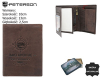 PETERSON PTN N4-BE-TRAV RFID leather wallet