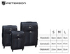 PTN 5209-SET Black+Black Suitcase Set