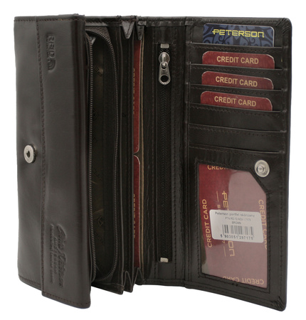 Portfel damski skórzany PTN RD-12-NGV Brown