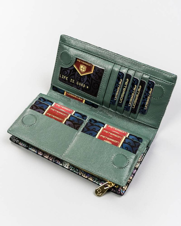 PETERSON PTN 421431-MD RFID leather wallet