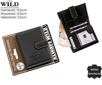 Portfel męski skórzany na blistrze N4L-CHM-BL Black