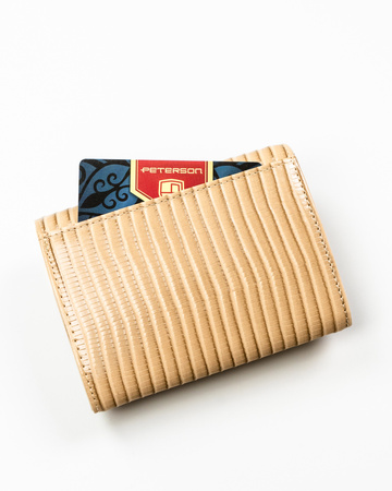 Portfel damski skóra+PU PTN PS445-CRV KHAKI