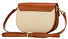 Torebka damska PTN PIWONIA Ecru-Brown