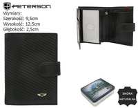 Portfel męski skórzany PTN 317Z-CA Black