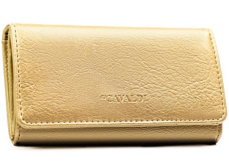 Portfel damski PU na blistrze F-PAL1C-BL Gold