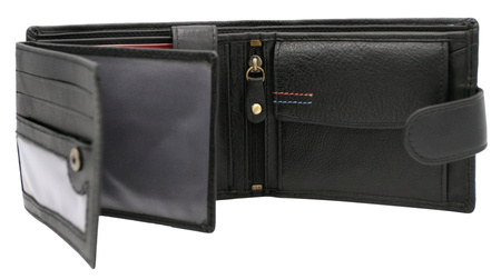 Men's Gift Set: Leather Wallet and Keychain PTN SET-M-1549L-D