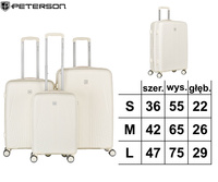 Zestaw walizek PTN PP-09-SET3 Beige