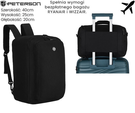 Plecak podróżny PTN WRONA Black