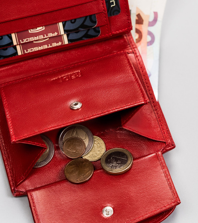 Portfel damski skórzany PTN RD-26-GCL RED