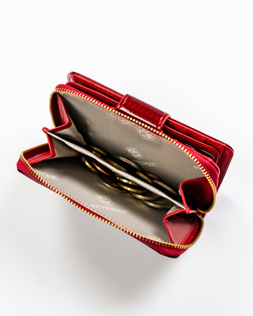 Portfel damski skórzany PTN 76115-SBR Red