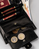 Leather wallet PTN 348Z-CA-6648 BLACK