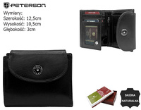 Portfel damski skórzany PTN 70614-9-TVT Black