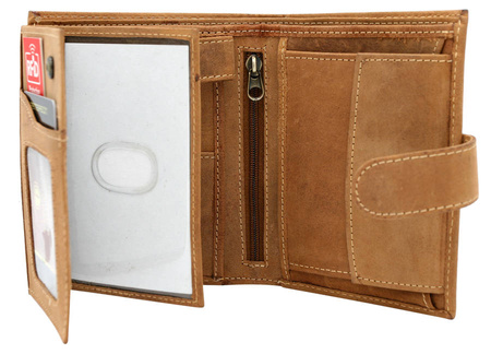 Leather wallet PTN 317Z 2-1-5 COGNAC
