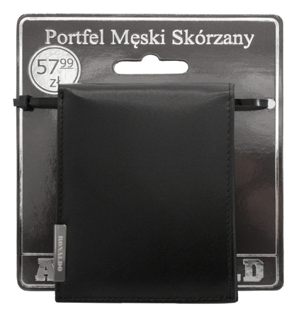 Portfel męski skórzany RM-02-BDF-BL Black