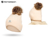 Warm Women's Hat with Angora Blend PETERSON PTN HAT-07 Beżowy