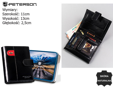 Portfel męski skórzany PTN 22307L-VT-E