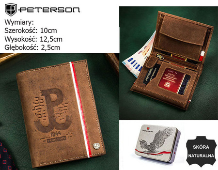 PETERSON PTN 317PW-03-2-1-4 RFID leather wallet