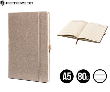 Notes w linie A5 Beige