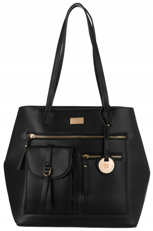 Torba z eko skóry PTN TOR-ALE-4 Black