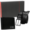 Gift Set of Genuine Leather: Wallet and Belt with Traditional Buckle - Pierre Cardin ZM-PC1
