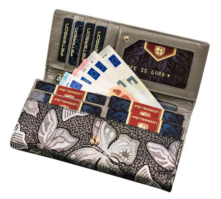 PETERSON PTN 421028-ONBF RFID leather wallet