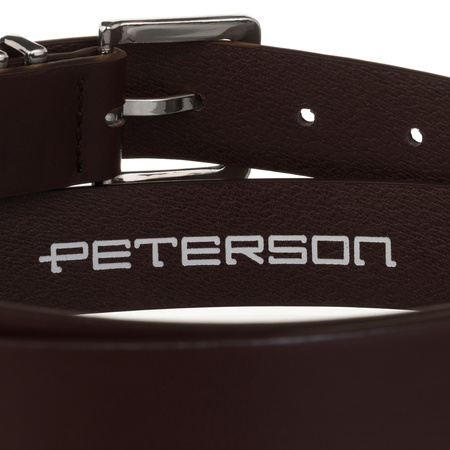 Pasek damski wąski PTN STU-19S1 Brown