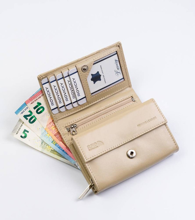 Portfel skórzany RFID ROVICKY R-RD-02-GCL-Q