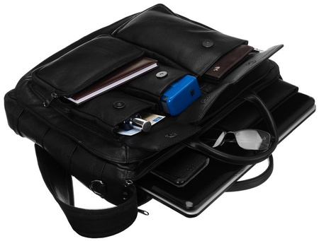 Torba na laptopa skórzana NO LOGO LAP-31701-NDM-NL