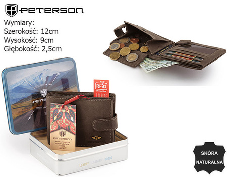 Leather wallet PTN 304Z 2-1-4 Hunter