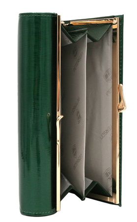 Women's leather wallet PTN 421028-SH Green