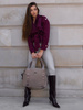Spacious women's handbag PTN CTY-12 Beige