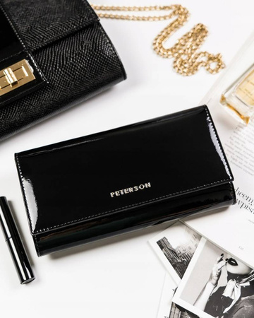 Portfel skórzany RFID PETERSON PTN BC-490